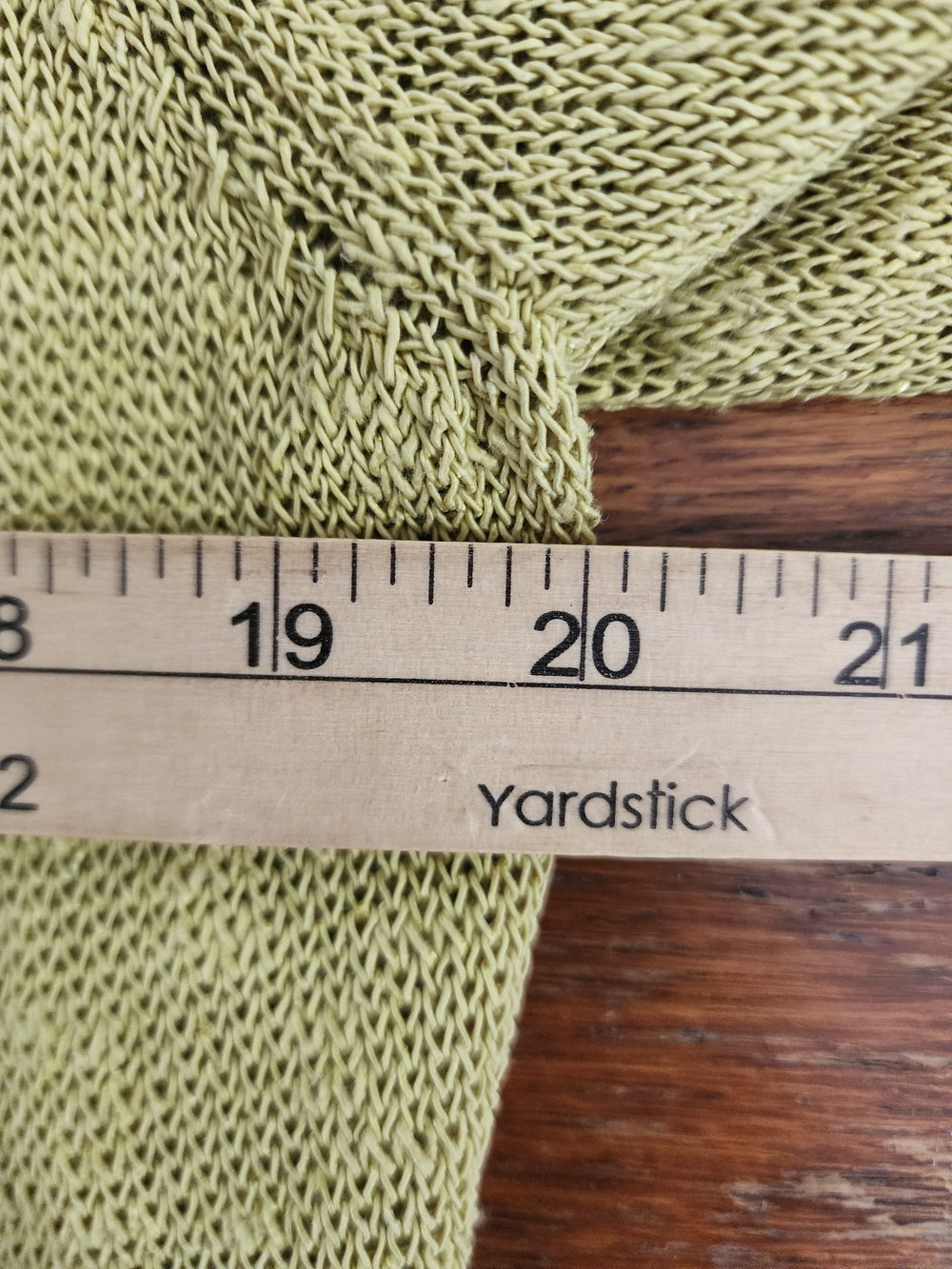 Eileen Fisher Mustard Yellow Linen Knit Open Front Cardigan Sweater - Picture 5 of 6
